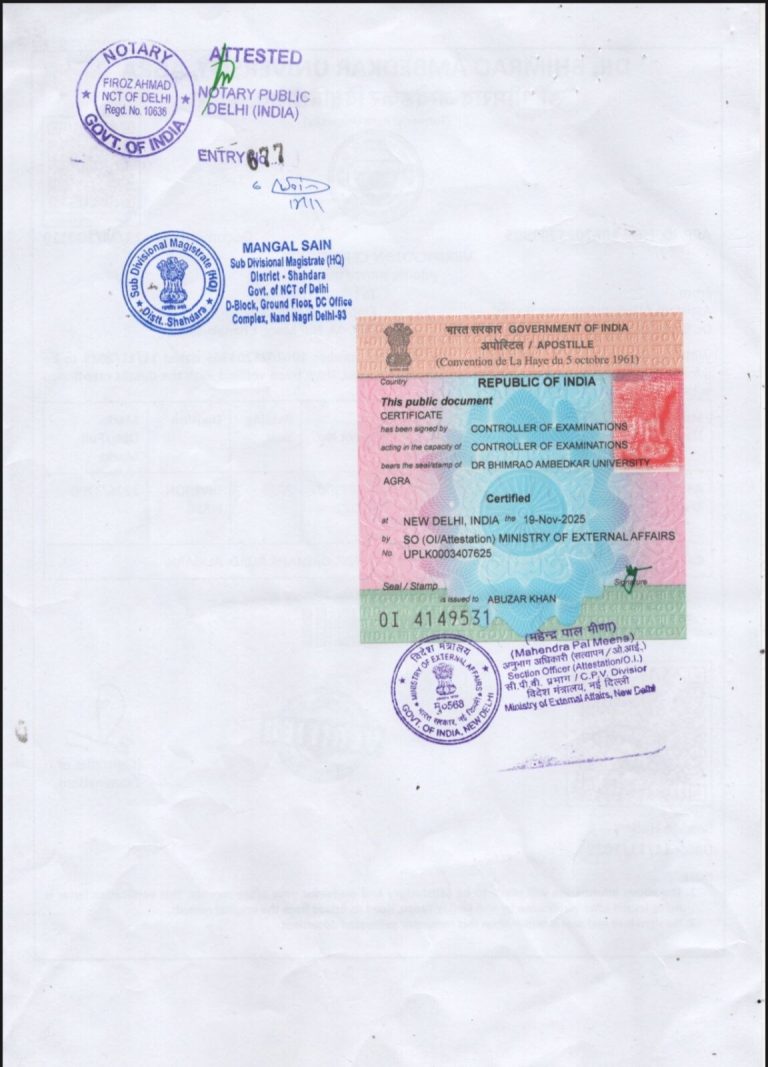 apostille & attestation services